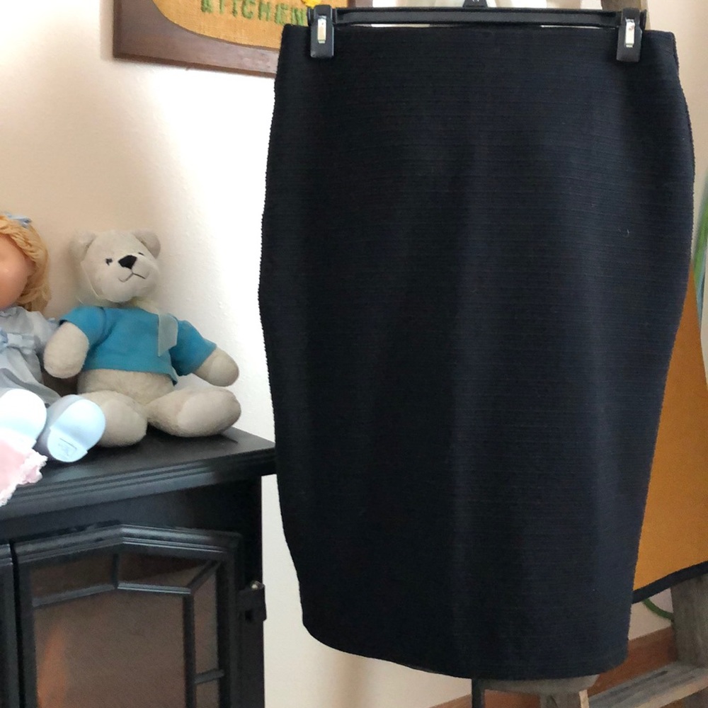 Knit pencil skirt